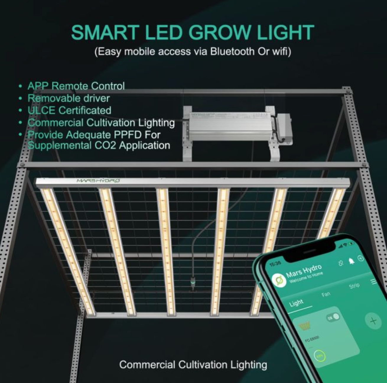 SMART FC-E6500 BRIDGELUX 730W COMMERCIAL LED GROW LIGHT AND UV IR