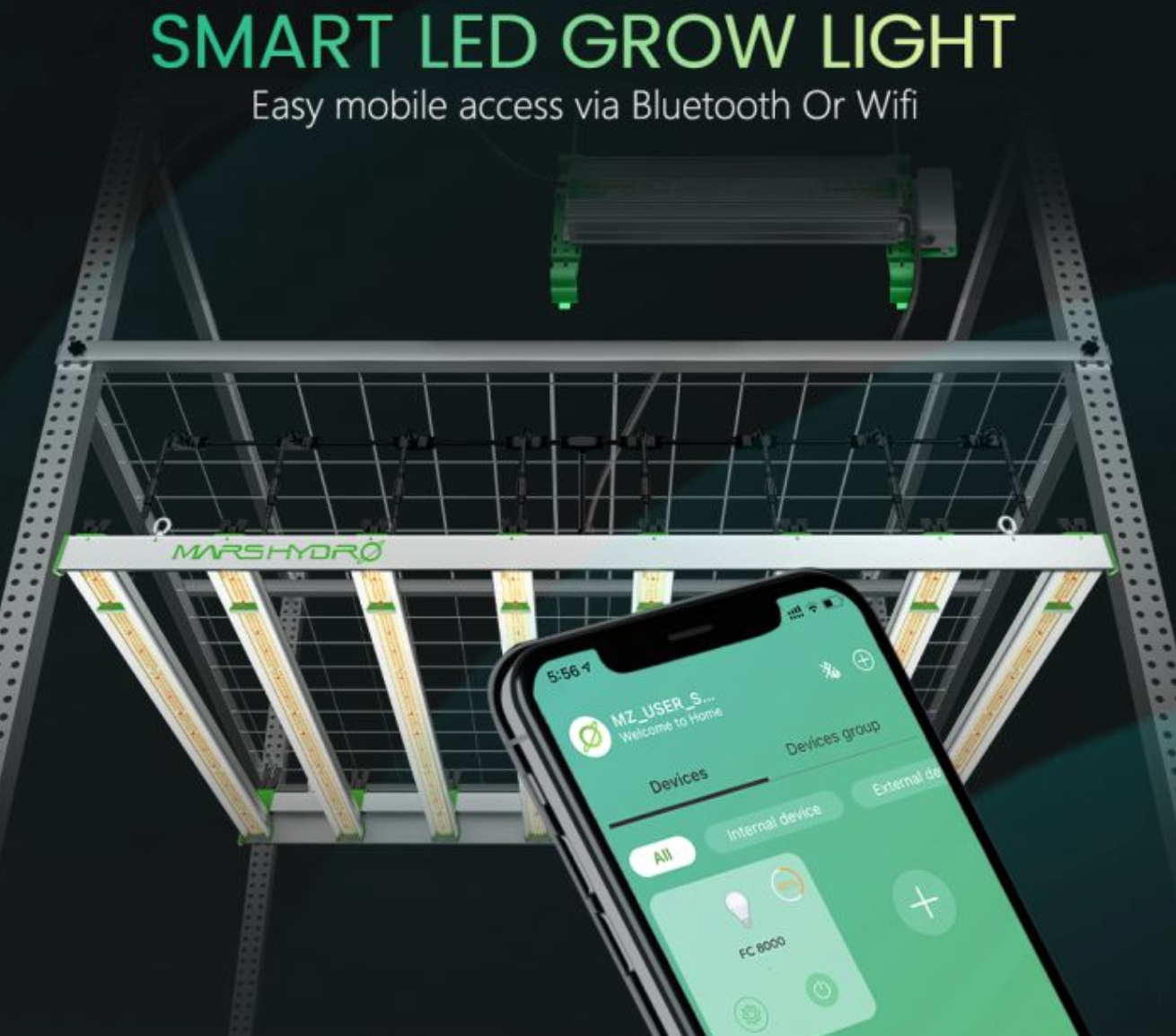 SMART FC8000 SAMSUNG LM301B COMMERCIAL 800W LED GROW LIGHT