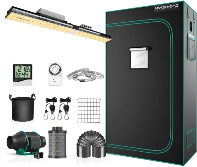 SP 3000 LED GROW LIGHT + 2'X4'(60X120CM) INDOOR COMPLETE GROW TENT KITS