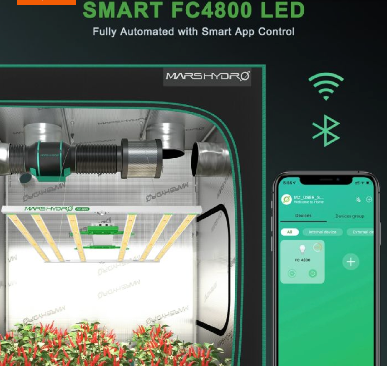 SMART FC4800 SAMSUNG LM301B 480W LED GROW LIGHT