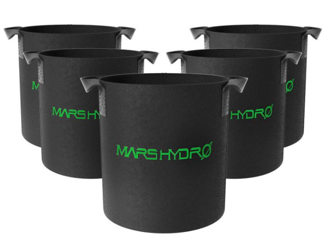 5 GALLON FABRIC GROW POT PLANT CONTAINER (5 PACKS)