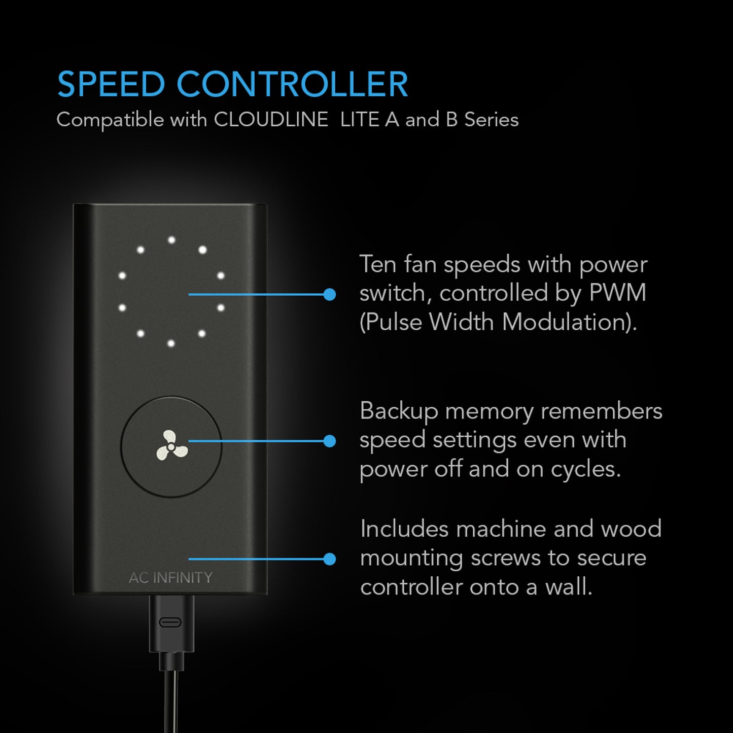 AIR FILTRATION KIT 6”, INLINE FAN WITH SPEED CONTROLLER, CARBON FILTER & DUCTING COMBO