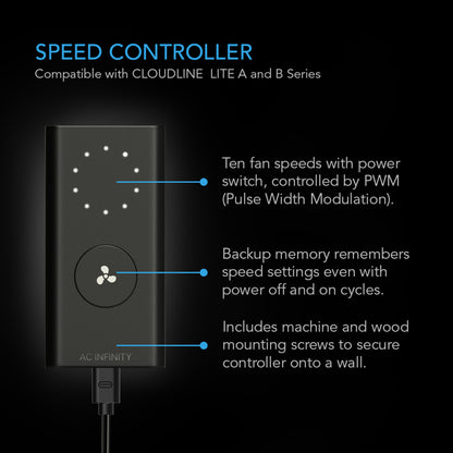 AIR FILTRATION KIT 6”, INLINE FAN WITH SPEED CONTROLLER, CARBON FILTER & DUCTING COMBO