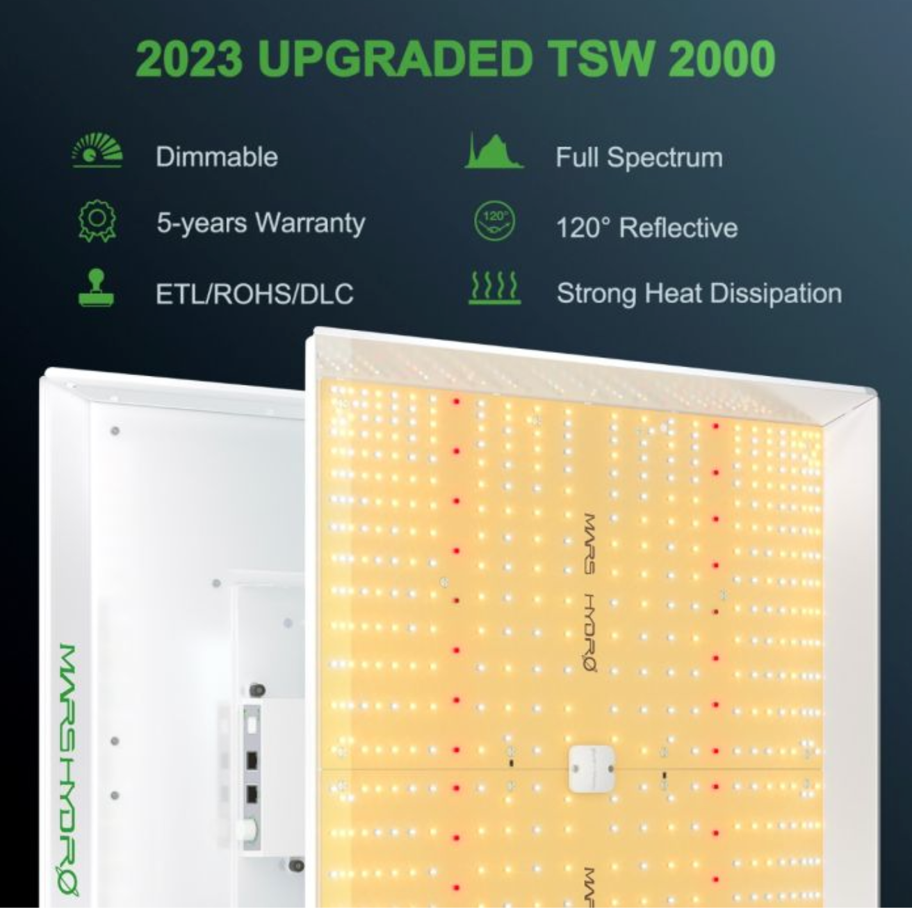 TSW 2000 FULL SPECTRUM 300W DIMMING LED GROW LIGHT