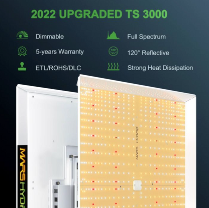 TS3000 450W FULL SPECTRUM LED GROW LIGHT FOR HYDROPONICS