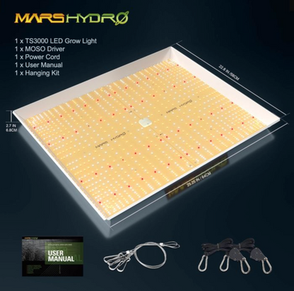 TS3000 450W FULL SPECTRUM LED GROW LIGHT FOR HYDROPONICS