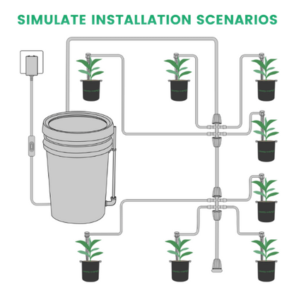 DRIP IRRIGATION KIT 5-GALLON BUCKET WATERING SYSTEM