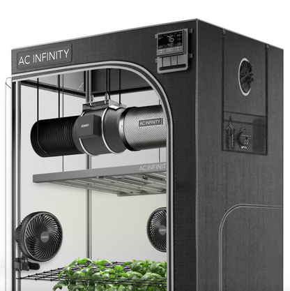 ADVANCE GROW TENT SYSTEM PRO 5X5, 6-PLANT KIT, WIFI-INTEGRATED CONTROLS TO AUTOMATE VENTILATION, CIRCULATION, FULL SPECTRUM LM301H EVO LED GROW LIGHT